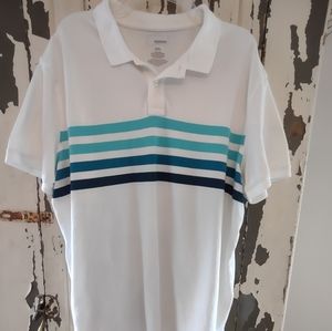 Sonoma, White with stripes XXL Polo Shirt